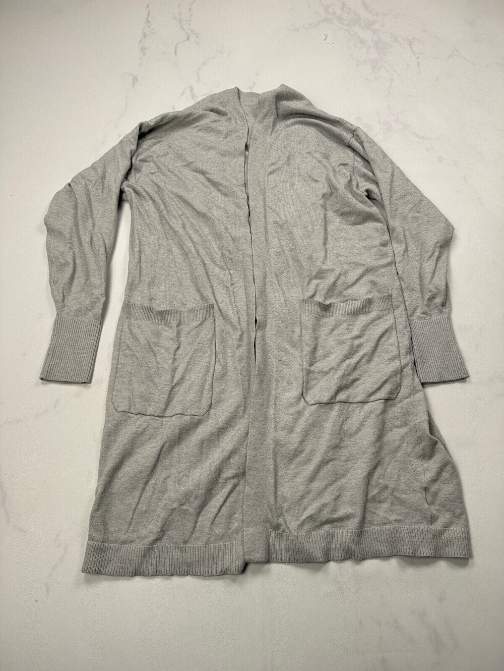 Express Open Front Cardigan Gray Modern Classic Style - Womens L